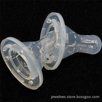 Silicone baby feeding teats
